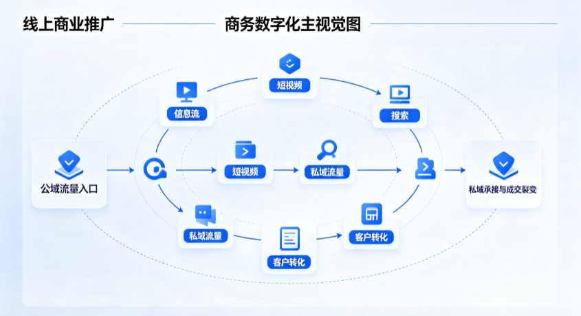献县线上商业推广怎么做？全域流量闭环搭建与低成本转化实战指南